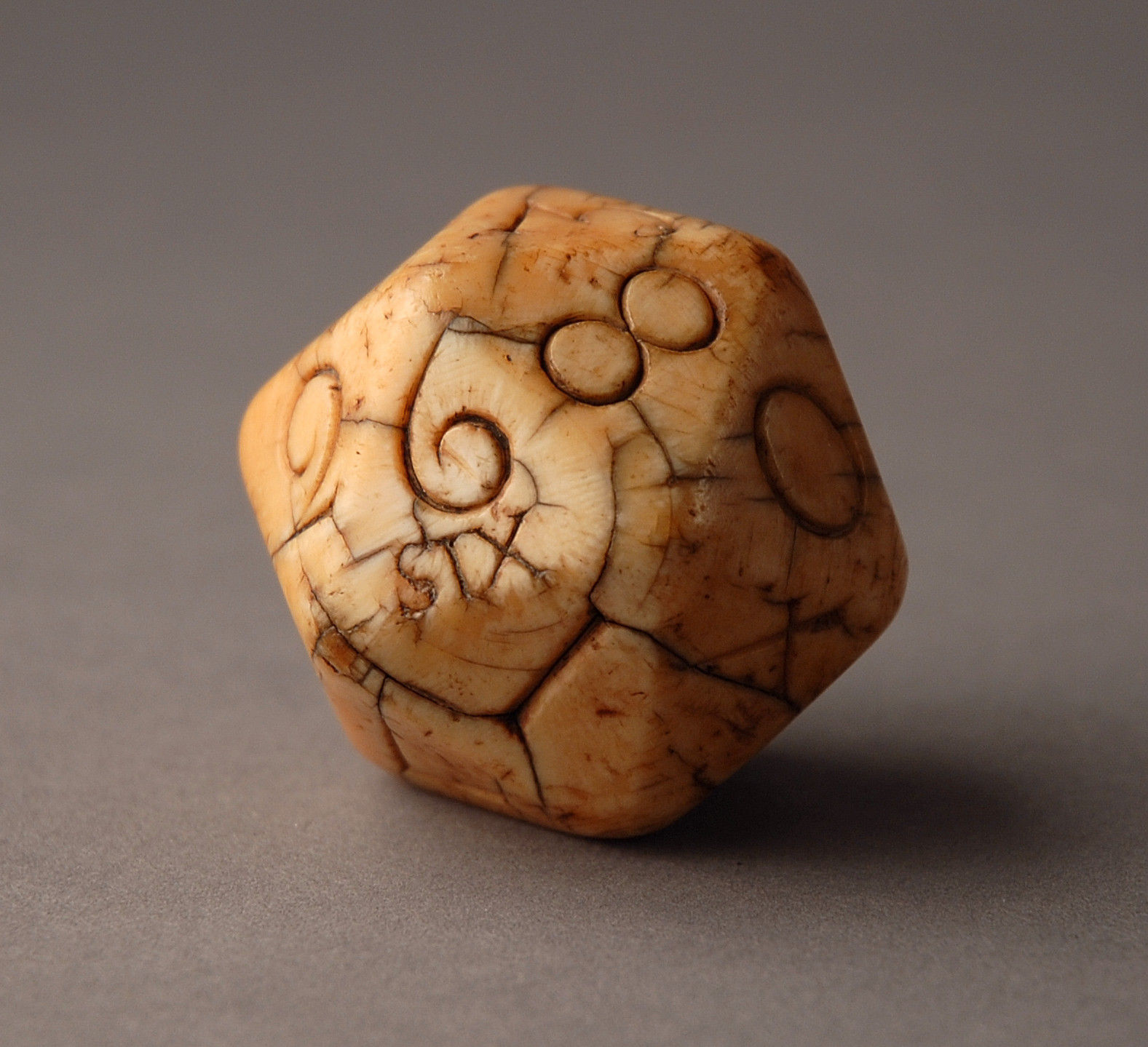 A Rare Ivory English Teetotum Gambling Ball